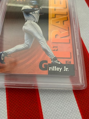 PSA 1996 Pinnacle 1ST RATE DUFEX Ken Griffey Jr. # 1 Clean Card - Picture 6 of 7