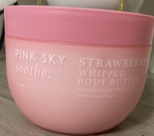 New Sealed Pink Sky Strawberry, Vanilla Whipped Body Butter 15.9 oz - Picture 2 of 4