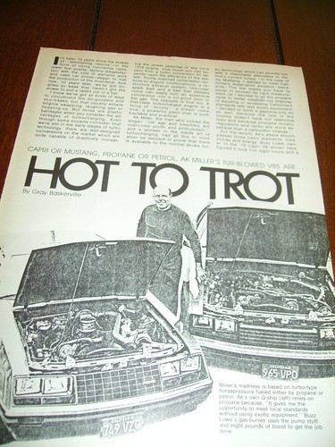 1979 FORD MUSTANG / CAPRI AK MILLER TURBOCHARGED ORIGINAL ARTICLE - Picture 1 of 2