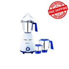 Bajaj Steel 3-Jar Mixer Grinder, 750Watt, White, ‎410516,