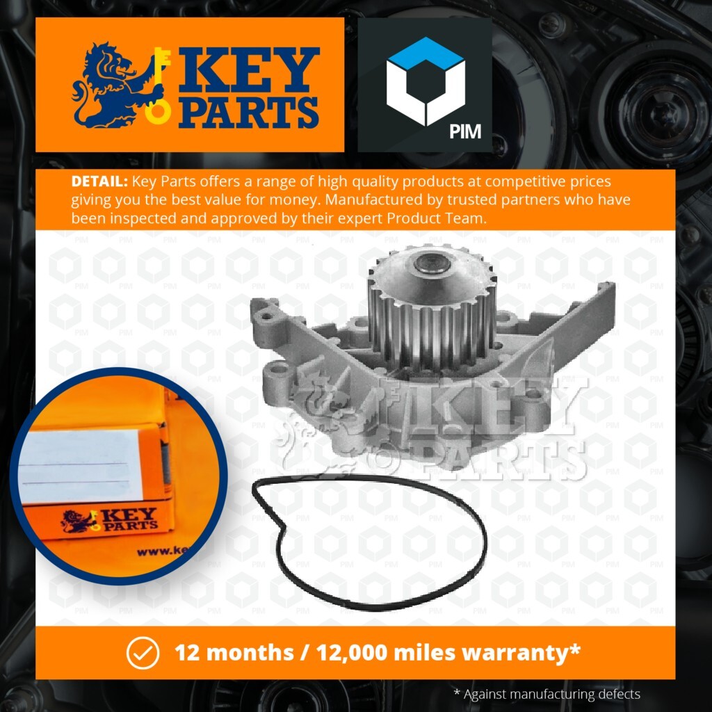 Water Pump fits PEUGEOT 407 6C, 6D, 6E 2.2 2004 on Coolant KeyParts 1201J1 New