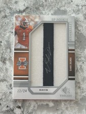2009 SP Threads - Rookie Lettermen Auto #259 Vontae Davis /24 