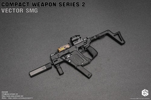 1:6 scale Easy & Simple Compact Weapons Series 2 Vector SMG Set E for 12" Figure - Picture 7 of 11
