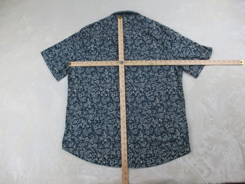 Untuckit Hemd Herren Extra Large Tall Blau Paisley Palermo Knopfleiste Freizeit 01* - Bild 6 von 9