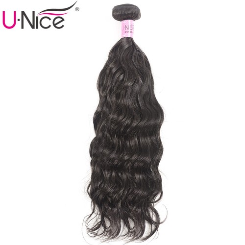 UNice Hair Mongolian Natural Wave Human Hair Extensions 1/3 Bundles Weaves Wefts - Picture 14 of 22