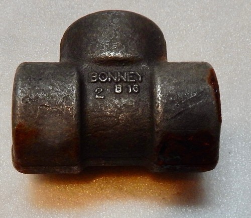 1/2” B-16 HR-500 Tee Roscado NPT Instalación de Tubería de Acero Forjado Bonney NOS 292Z - Imagen 1 de 5