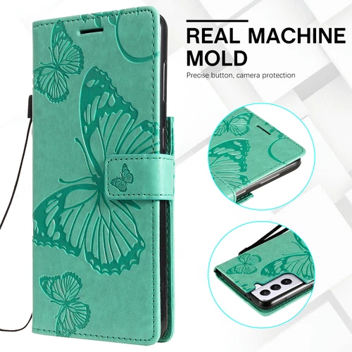 Butterfly Leather Card Wallet Case For Samsung S25 S24 S23 S22 S21 Ultra Plus - Foto 38 di 72