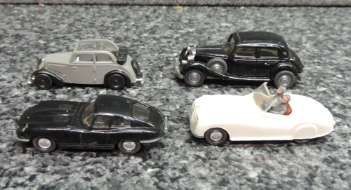 Wiking Plastic Car Lot 8x West Germany 1/87th HO Scale VW Jaguar Mercedes DKW F7 - Picture 7 of 17