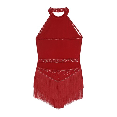 Women Leotards Fringed Dresses Flapper Unitards Modern Costume Samba Dance Jazz - Picture 46 of 51