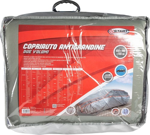 Copriauto antigrandine telo coprigrandine per 2 volumi misure 450x180x160cm STAR - Foto 2 di 2