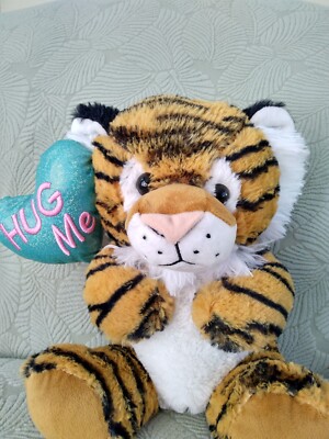 Tiger with Hug Me Balloon Plush 11'' Sitting Multicolored #976920 Walgreens