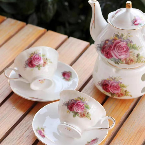 Ceramic Coffee Tea Gift Sets, European Luxury Tea Set, Suitable as a Gift for Mo - Picture 3 of 9
