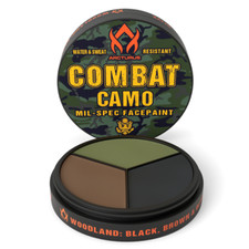 Arcturus Mil-Spec Camo Face Paint with Built-In Mirror-3 Classic Woodland Colors