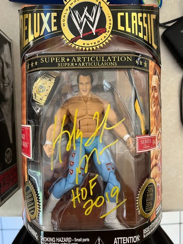 HONKY TONK MAN AUTOGRAPHED WWE JAKKS DELUXE CLASSIC SUPERSTARS