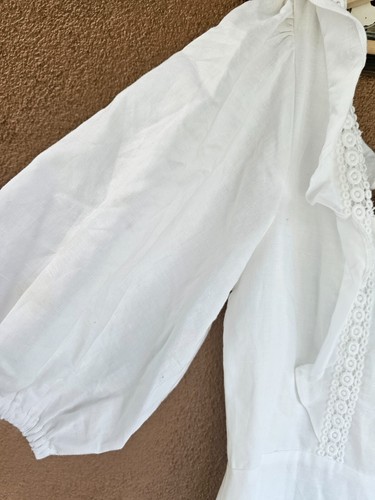 MINKPINK White Linen/Cotton Mix Midi Dress Size M EUC - Picture 6 of 13
