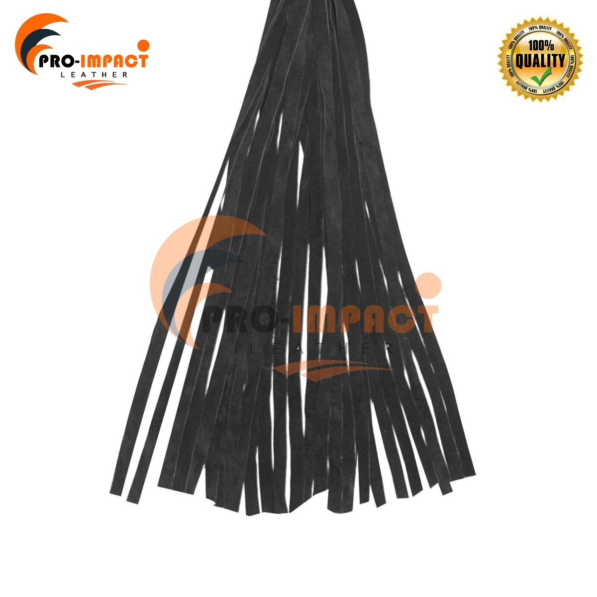 BDSM Real Cow Hide Black Leather Flogger 100 Thick Tails Heavy & Thuddy