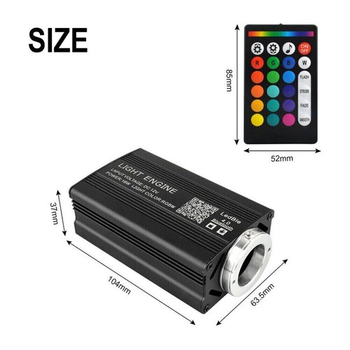 500pcs Home Car Headliner Star Light kit Roof Twinkle Ceiling Lights Fiber Optic - Picture 11 of 12