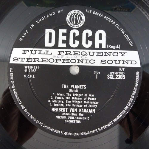 SXL 2305 ED2 Holst Planets Karajan Vienna Philharmonic Decca 1965 WBG EX/VG - Picture 4 of 11