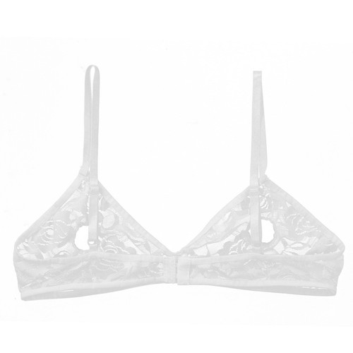 Canotta donna sexy maglia trasparente reggiseno cavo gabbia crop top bustier canotta cami - Foto 53 di 56