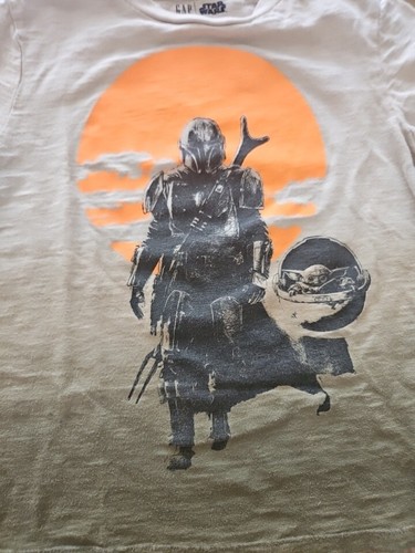 Gap Kids Star Wars Mandalorian Bounty Hunter T-Shirt Boba Fett S 6/7 - Picture 2 of 2