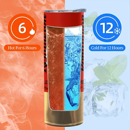 2024 Hot 1 pc 20 oz Stainless Steel Insulated Water Bottle with Lid and Straw - Picture 5 of 5
