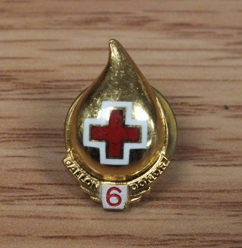 Individual Number Gallon Blood Donor Gold Tone Red Cross Pin / Brooch of Choice - Picture 36 of 65