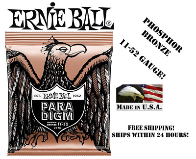 **ERNIE BALL PARADIGM 2078 PHOSPHORE BRONZE ACOUSTIC GUITAR STRINGS (11-52)**