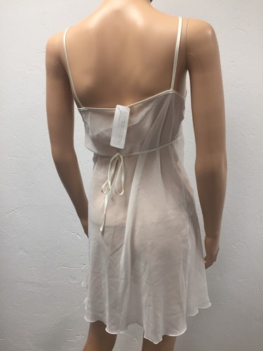 Babydoll Dress Undressed Lise Charmel White Size 40 Made IN France - Picture 7 of 7
