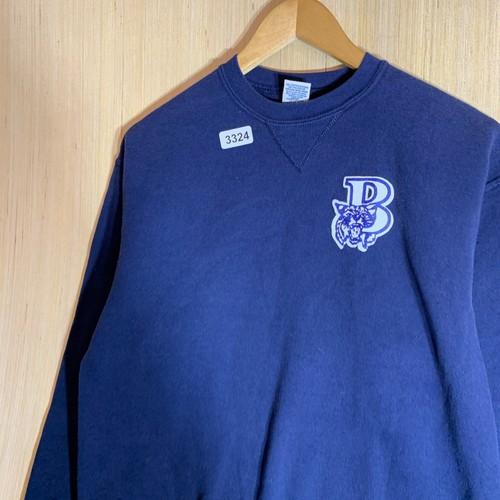 Vintage Russell Athletic Sweater Youth Large Blue Short Sleeve Boy's Pullover 90 - Picture 9 of 14