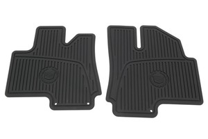 Oem Front All Weather Rubber Floor Mats W Crest Logo 10 16