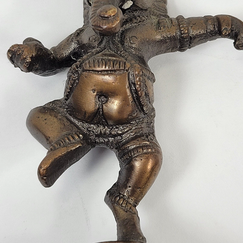 Solid Brass Dancing God Ganesha Statue Figurine 3.5” - Picture 14 of 18
