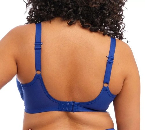 Elomi Brianna Bra Blue Lace Size 38G Padded Half Cup Balcony Racer Back 8081 New - Picture 10 of 12