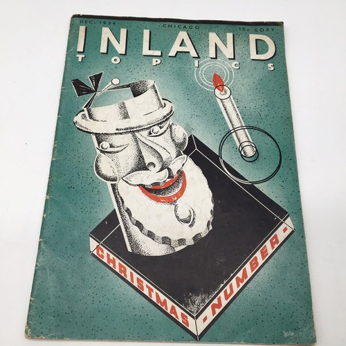 1934 Inland Topics Magazine A Chicago Magazine For The Well Off Art Deco Cubism - Picture 1 of 12