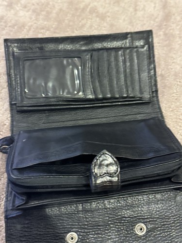 VINTAGE Brighton Black Pebble Leather Purse with Wallet and Dust Bag. - Picture 12 of 19