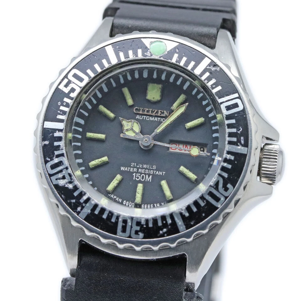 Japan Used Watch Citizen Ladies Diver 150M 54 0919 Vintage