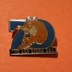 Vintage The San Diego Zoo 70 Years Tiger Gold Tone Enamel Lapel Pin Latch Clasp — photo 1