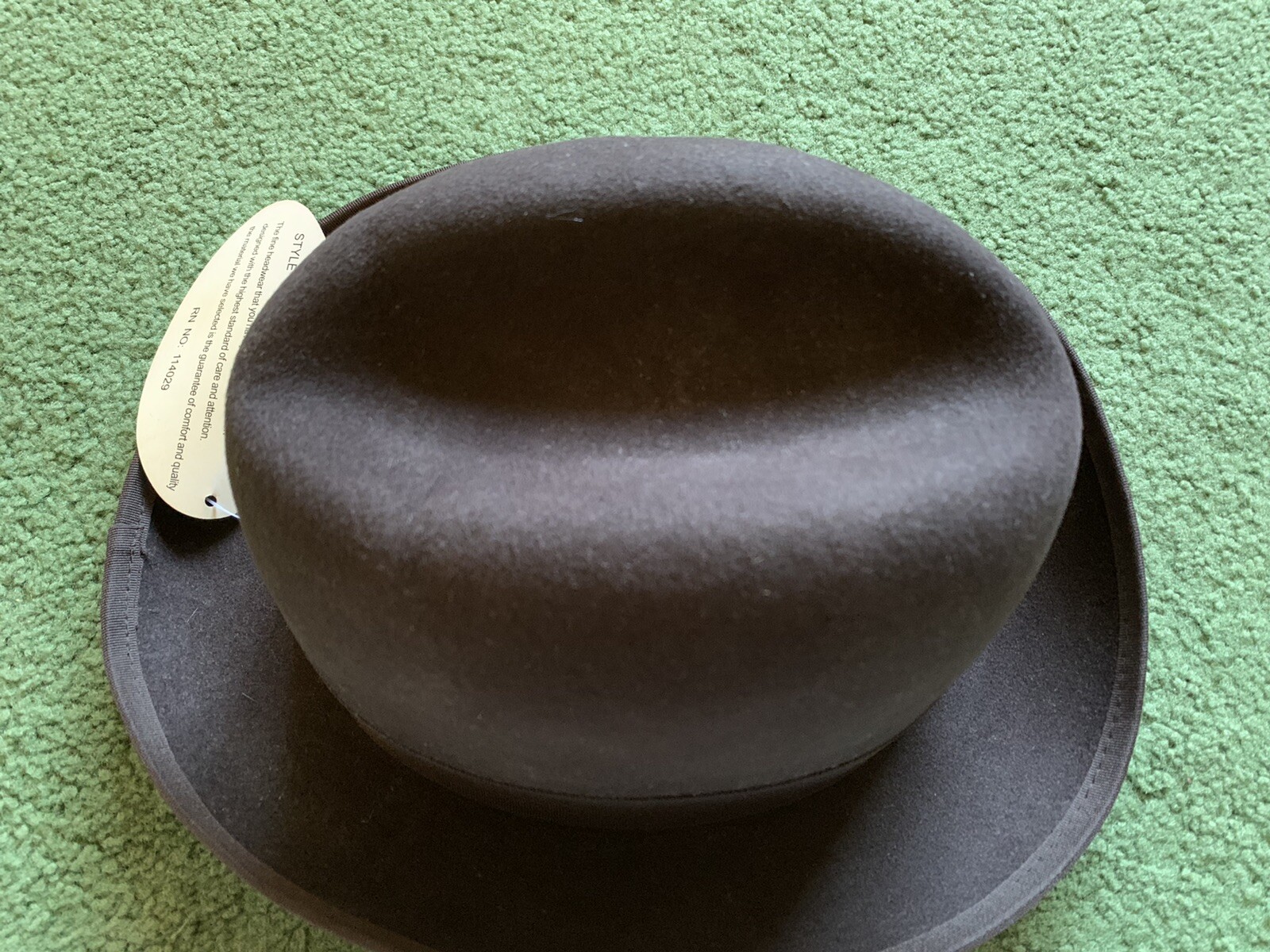 Men’s Den Zel Collection Godfather 100% Wool Black Feather Fedora Hat New