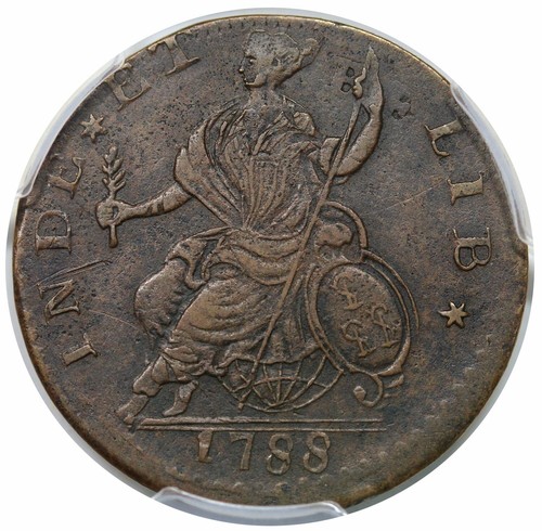 1788 Connecticut Copper, Miller 10-C, R5, struck on Nova Constellatio, PCGS XF45 - Picture 2 of 3