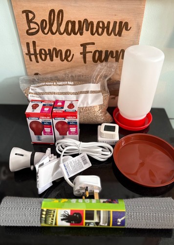 Chick, Quail Brooder Starter Packs Drinker/Feeder/Heat/Feed - WITH CHICK CRUMB - Picture 11 of 22