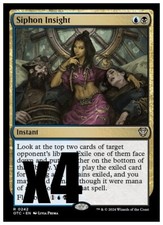 MTG | Siphon Insight (x4 Playset) | (NM) Commander: Thunder Junction