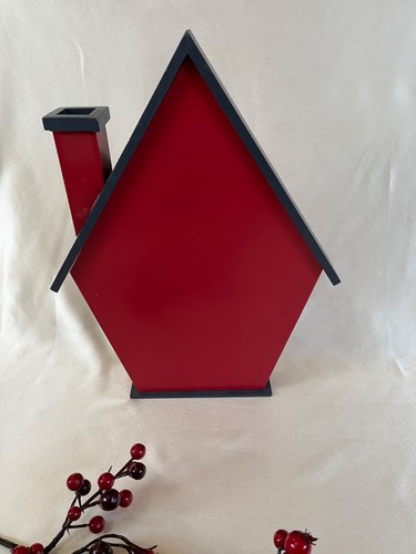 Birchwood Chalet Wood Advent Calendar Magnetic Doors 17” T Christmas Decor Nice! - Picture 3 of 3