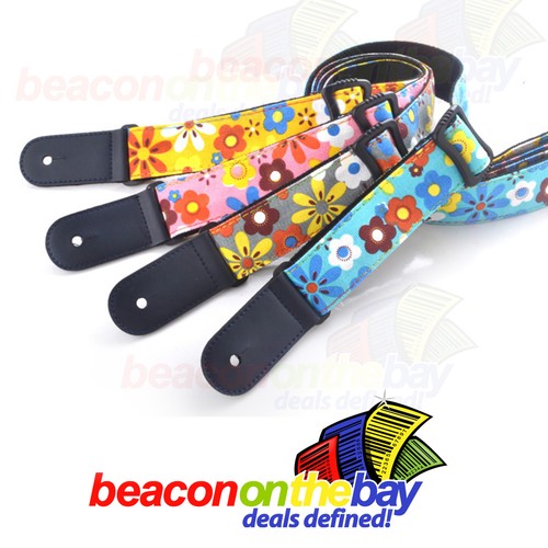 Ukulele Shoulder Strap Adjustable Cotton Colourful Classic Design Ukelele - Picture 2 of 7