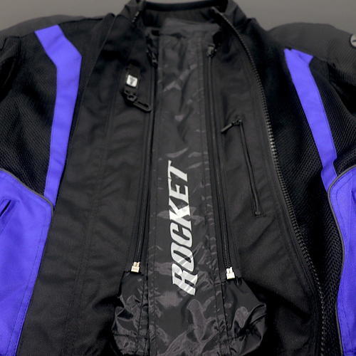 OPEN BOX OEM Joe Rocket Analog Motorcycle Jacket | Black & Blue | Mens Size:LG - Bild 8 von 14