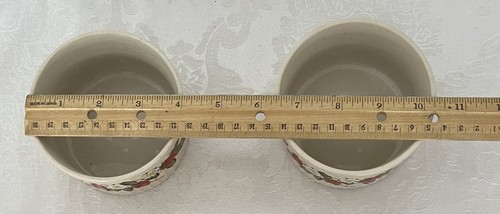 Sheffield STRAWBERRIES 'n CREAM Stoneware RAMEKINS • Set of 2 • Made in JAPAN - Picture 3 of 3