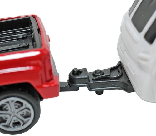 Toi-Toys Modellfahrzeug Set Wohnmobil + Wohnwagen + Pick-Up-Truck Camping Campen - Bild 3 von 7