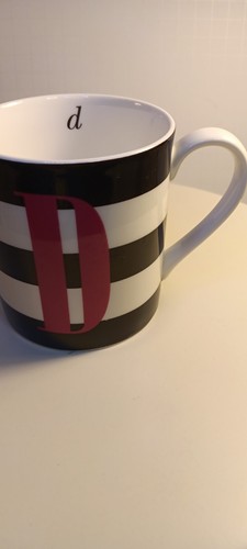 KATE SPADE For Lenox“Red Letter Day”Wickford Monogram Letter D Coffee Tea Cup - Picture 4 of 8