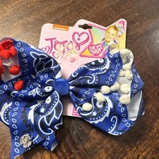 JoJo Siwa Medium Hair Bow with Clip - Blue