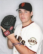CLAYTON BLACKBURN SAN FRANCISCO GIANTS AUTOGRAPHED SIGNED 8X10 PHOTO W/COA