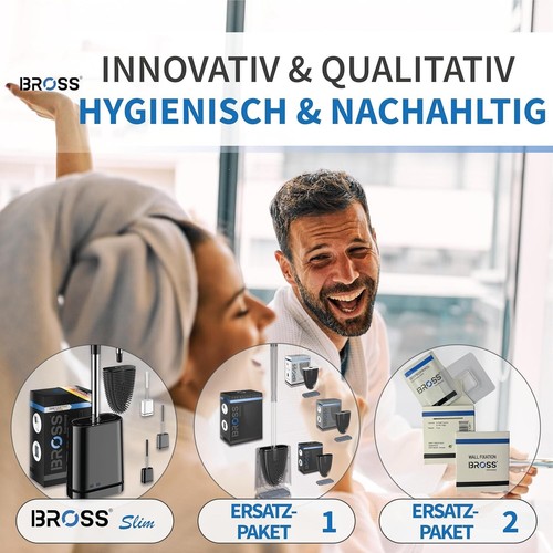 BROSS® Klobürste Silikon - Patentierte Toilettenbürste - Klobürste Schwarz - WC - Bild 5 von 5