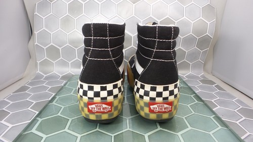 Zapatillas Vans Sk8-Hi apiladas a cuadros plataforma goma EE. UU. 5/6..5 CC239 - Imagen 7 de 13